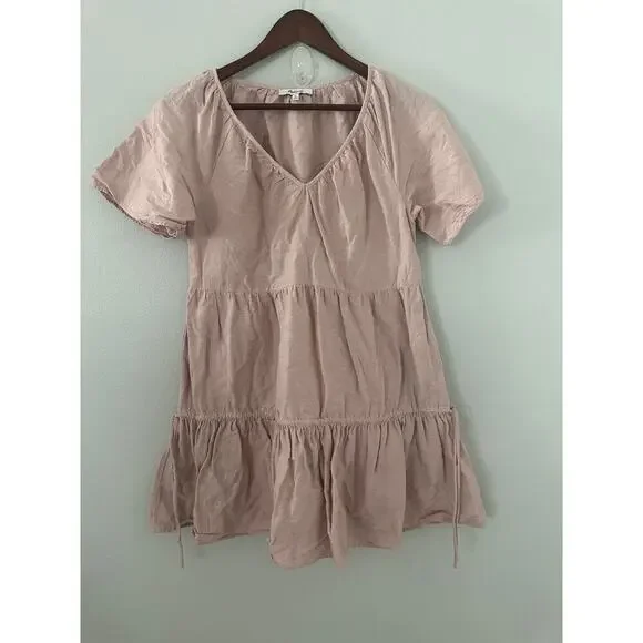 Madewell Lorelei Mini Dress Linen sz XS - Picture 2 of 5